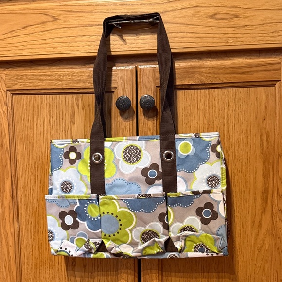 thirty-one Handbags - EUC Thirty One Organizing Utility Tote in Harvest Floral Print